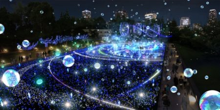 ［にぎわいイベント］東京ミッドタウンの今年のイルミネーションは45万球の‛しゃぼん玉イルミネーション’11/13から開催